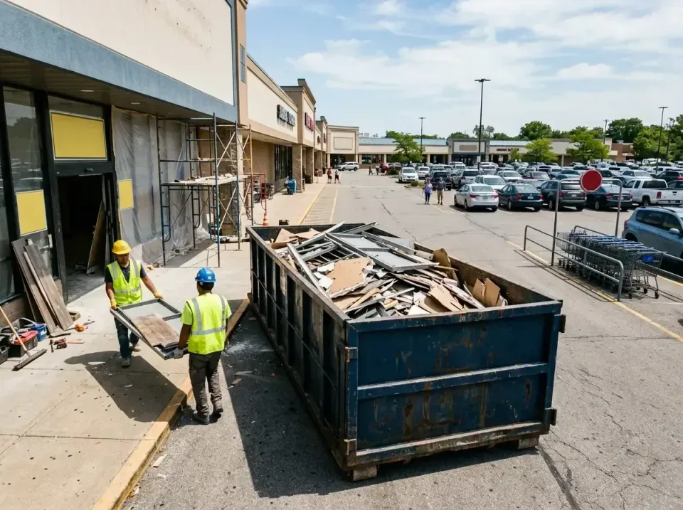 retail-store-renovation-debris-003 — frequently asked questions, Roll-off Dumpster Rentals in Fairview, OR